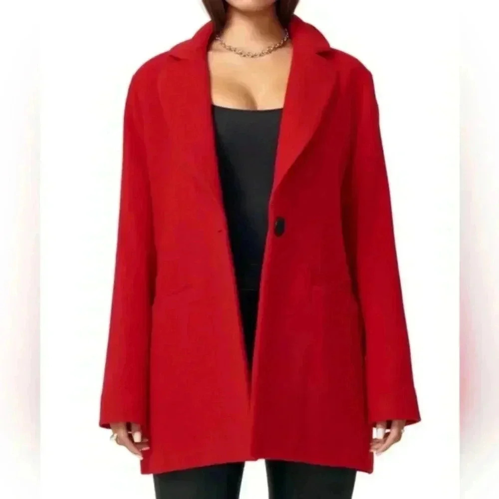 Lita By Ciera Slouchy Wool Coat Medium NWT
